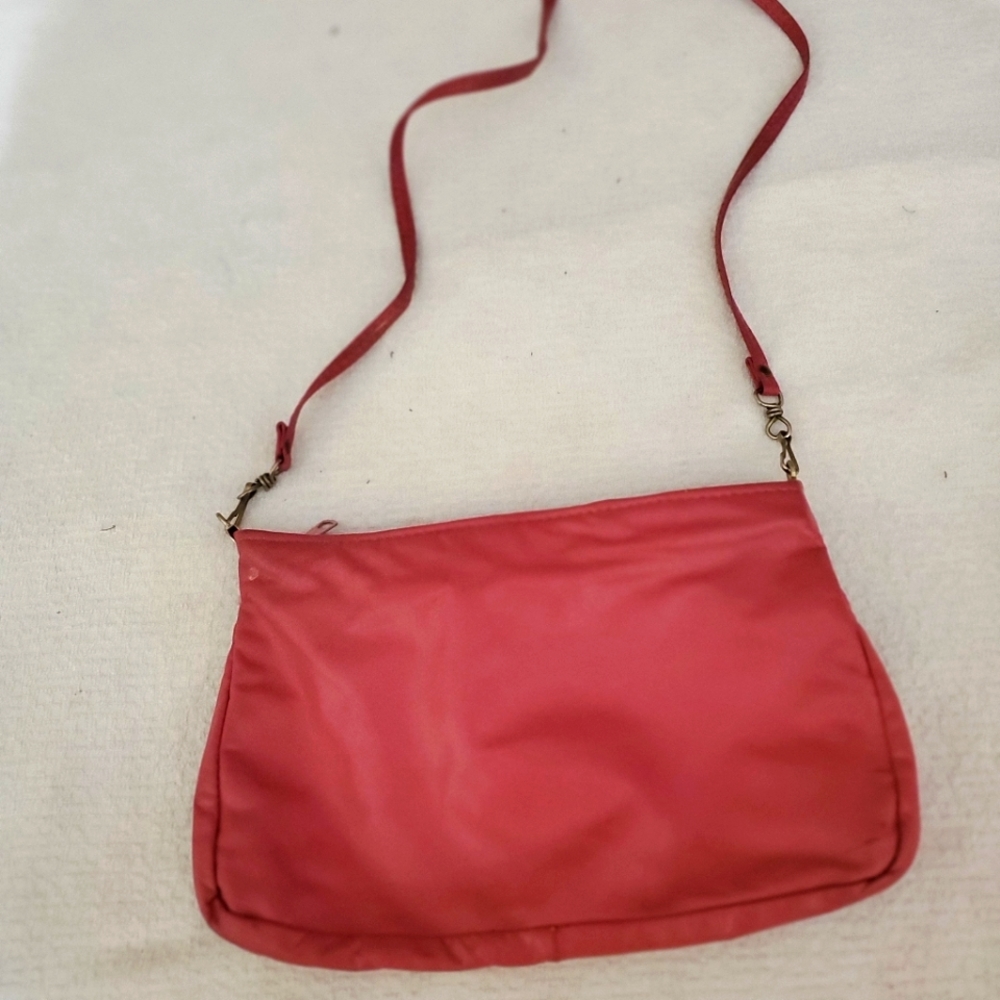 Women Pink Faux Leather Bag